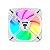Ventoinha Cooler FAN (Kit Com 3 FAN), Clanm Snow, 120mm, Led RGB, 4 Pinos, Branco - Imagem 1