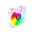 Ventoinha Cooler FAN (Kit Com 3 FAN), Clanm Snow, 120mm, Led RGB, 4 Pinos, Branco - Imagem 5