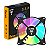 Ventoinha Cooler FAN, Clanm Eurus, 120mm, Led RGB, 4 Pinos + 5v3, Preto - Imagem 5