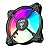 Ventoinha Cooler FAN, Clanm Eurus, 120mm, Led RGB, 4 Pinos + 5v3, Preto - Imagem 2