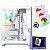 Gabinete Gamer Com 3 Fans, Clanm Snow + Fonte 500W Branco - Imagem 1