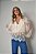 Blusa Renda Jabour Decote Bege Feminina - Imagem 1