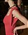 Vestido Feminino Midi Ombro Estruturado Vermelho - Imagem 2