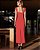 Vestido Feminino Midi Ombro Estruturado Vermelho - Imagem 3