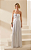 Vestido Feminino Longo Alça Torcida Prata - Imagem 3