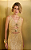 Vestido Feminino Midi Bordado Dourado - Imagem 2