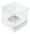 Caixa Para 1 Cupcake Individual Com Tampa Acetato 8,5x8,5x8,5 Branca - Imagem 2