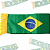 CACHECOL DE CETIM CORES DA BANDEIRA DO BRASIL 15X135CM - Imagem 5