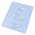 Forma Silicone BWB 3 Partes Coração Lapidado Fatias 200gr - Imagem 3