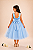 Vestido Infantil Juvenil Renda Dublada Azul 4 ao 16 - Imagem 2