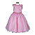6350RS Vestido Infantil Juvenil Renda Dublada Rosa 4 ao 16 - Imagem 1