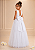 Vestido Daminha Longo Branco Flor 4 ao 16 - Imagem 3