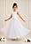 Vestido Daminha Longo Branco Flor 4 ao 16 - Imagem 1