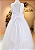 Vestido Daminha Longo Branco Flor 4 ao 16 - Imagem 4