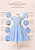 Vestido Infantil Azul Renda Dourada 4 ao 16 - Imagem 3