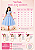Vestido Infantil Azul Renda Dourada 4 ao 16 - Imagem 4