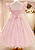 Vestido Festa Rosa Renda Color 4 ao 16 - Imagem 4