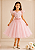 Vestido Festa Rosa Renda Color 4 ao 16 - Imagem 1