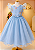 Vestido Festa Azul Renda Color 4 ao 16 - Imagem 2