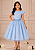 Vestido Festa Azul Gliter 4 ao 12 - Imagem 1