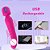 Powerful Heating AV Magic Wand Dildo Vibrator for Women G-Spot Clitoris Stimulat - Imagem 15