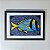 Salema Azul Policromática Linogravura A3 - Imagem 4