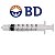 SERINGA DESCARTÁVEL LOCK S/AGULHA BD (3ML) - Imagem 2