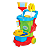 Carrinho De Limpeza Infantil Maral Cleaning Trolley Colorido - Imagem 1