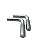 100 UN. Parafuso L com 3/8 x35x45 com Bucha - Imagem 2