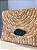 Bolsa Festa Carteira De Mão Clutch Palha Moda Praia Bege - Imagem 2