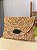 Bolsa Festa Carteira De Mão Clutch Palha Moda Praia Bege - Imagem 1