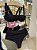Top aro 815 meia taça drapeado + calcinha hot pants 151 - Imagem 2