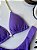 Top cortininha com corrente ouro Shine lilas + calcinha fita 013 - Imagem 2