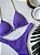 Top cortininha com corrente ouro Shine lilas + calcinha fita 013 - Imagem 5