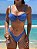 Top 093 aro micanga alcas + calcinha 012 fio duplo mykonos azul - Imagem 1