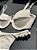 Top 093 aro micanga alcas + calcinha 016 semi fio com duas tiras e miçangas alças Rivieira off white - Imagem 3