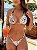 Top cortininha com bojo removivel com detalhes alca e micangas + calcinha frufru lumiere off white - Imagem 1