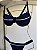 Top meia taça Allure marinho + calcinha regulagem 794 - Imagem 1