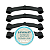 KIT 4 Tirantes Lavadora 5 6 7 8 Kg 22' Brastemp Original Preto - Imagem 1