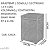 Capa Protetora para Lavadora Brastemp, Consul e Dako (7kg a 11kg) – Cinza F2004 - Imagem 1