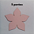 Flores de papel - Cortes Modelo 5 pontas - Imagem 1