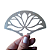 Jogo de 10 stencil formato Leque - Imagem 11