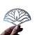 Jogo de 10 stencil formato Leque - Imagem 8