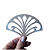Jogo de 10 stencil formato Leque - Imagem 2