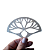 Jogo de 10 stencil formato Leque - Imagem 6
