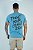 CAMISETA BÁSICA COM SILK - AZUL CELESTE STONE MASCULINA - Imagem 1