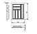 Porta Talheres Cinza 39 x 48cm FGV - Imagem 2