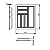Porta Talheres Cinza 43 x 43cm FGV - Imagem 2