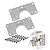 Kit 2 Placas de Reparo FGVTN para Dobradiças - Imagem 2