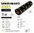 Ribbon 110x74 Cera Armor Inkanto AWR1 Externo Para Etiqueta Couché 1/2 Pol Para Impressora Térmica Zebra Argox Elgin - Imagem 1